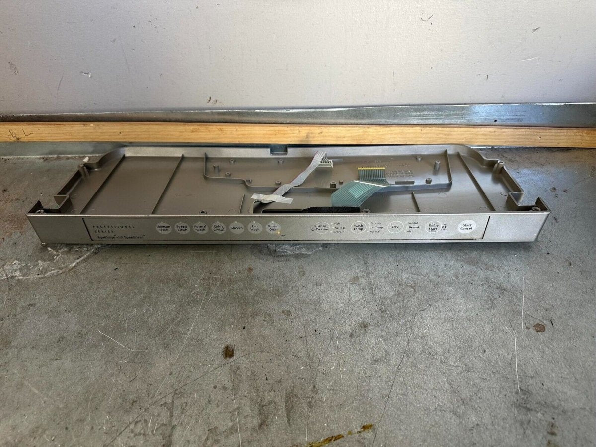 Frigidaire Dishwasher Control Panel Silver Part# 154700306 - ApplianceSolutionsHub