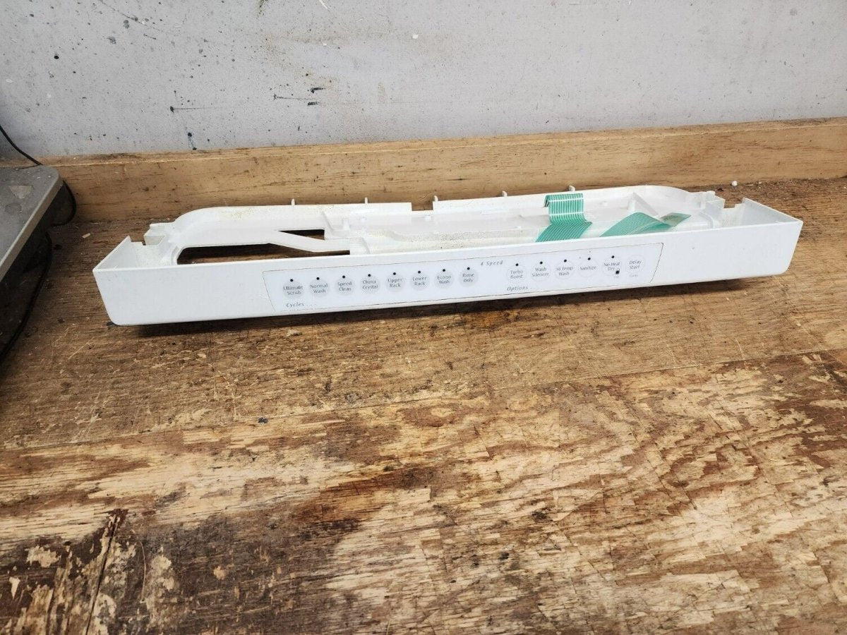 Frigidaire Dishwasher Control Panel White Part 154468701 - ApplianceSolutionsHub
