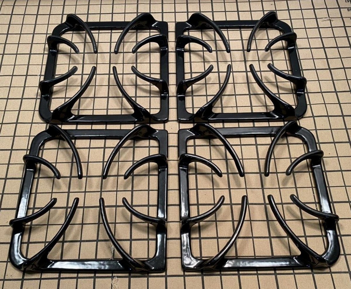 FRIGIDAIRE Oven Stove Range Stove Top Surface Grate Set of 4 Black 316252642 - ApplianceSolutionsHub