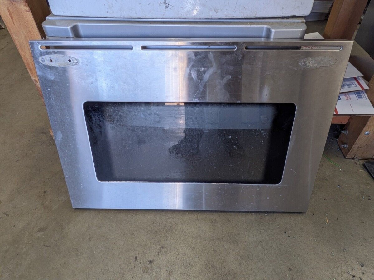 Frigidaire Slide in Range Door Glass Stainless Part 318187900 - ApplianceSolutionsHub