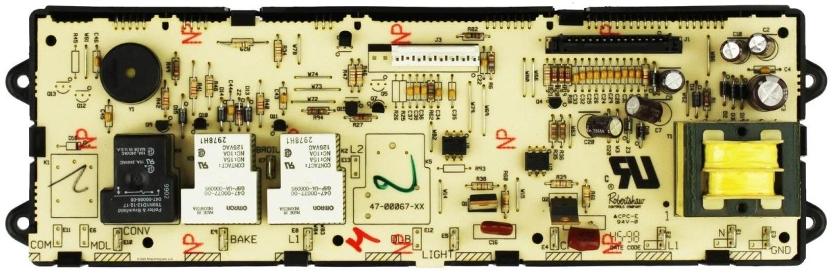 GE Oven 164D3255G005 WB27X10130 Control Board - No Overlay - ApplianceSolutionsHub