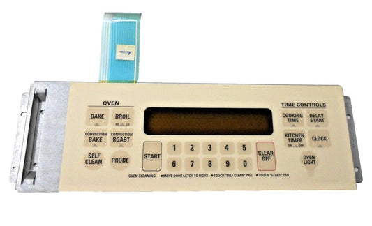 GE Range KeyPad Assembly WB27X10065 ALMOND JB960AY4AA AV206848G - ApplianceSolutionsHub