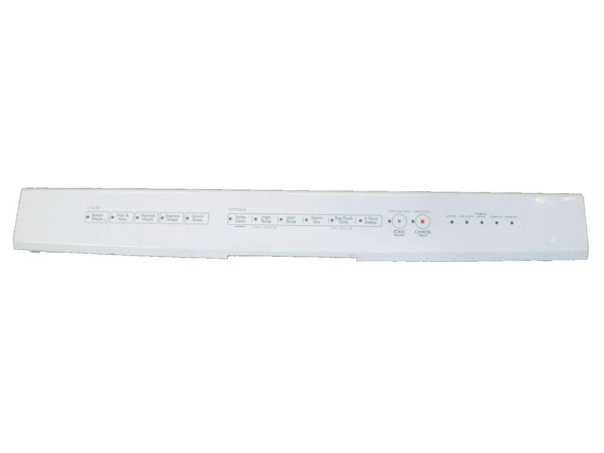 Kenmore Dishwasher White Control Panel Interface W10732049 - ApplianceSolutionsHub