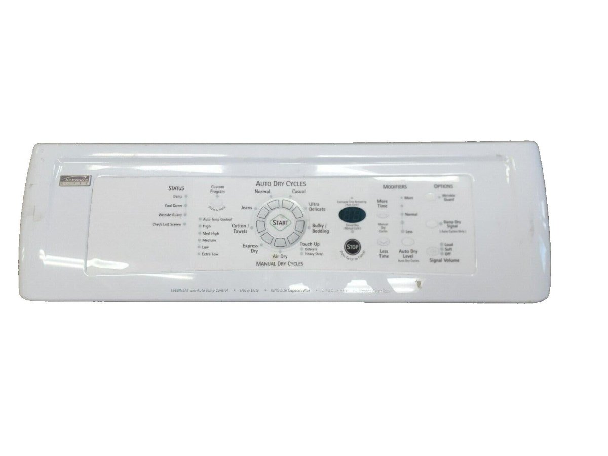Kenmore Dryer Control Panel Interface Part 8565414 - ApplianceSolutionsHub
