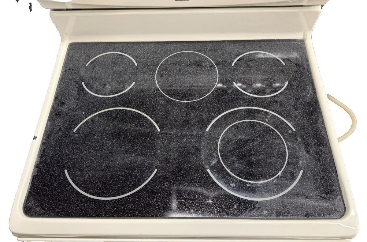 KENMORE RANGE COOKTOP CHIPPED NO BURNERS GLASS TOP ONLY PART 316456257 - ApplianceSolutionsHub