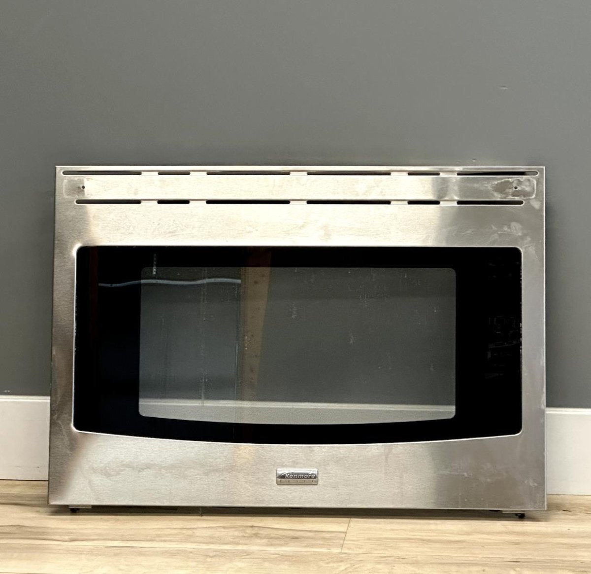 Kenmore Slide in Range Door Glass Assembly Stainless Part 318919113 - ApplianceSolutionsHub
