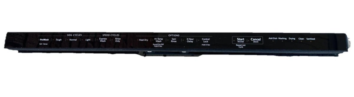 KitchenAid Dishwasher Control Panel WPW10537410 W10537410 - ApplianceSolutionsHub