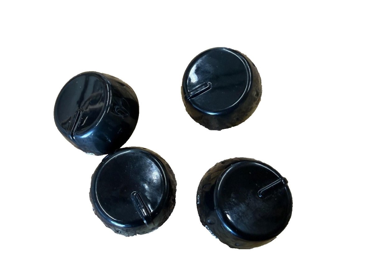 Kitchenaid Slide in Range Burner Knobs x4 Black Part 8285602 8285604 - ApplianceSolutionsHub
