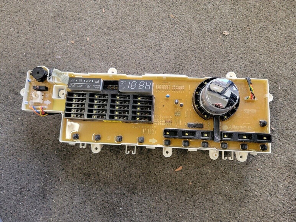 LG Dryer Control Board and Interface COMBO! | EBR62707636 EBR63615909 - ApplianceSolutionsHub