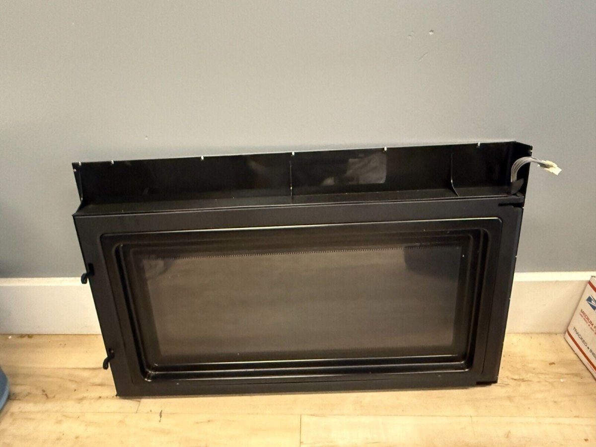 LG Microwave Door Assembly Stainless Part ADC37132509 - ApplianceSolutionsHub