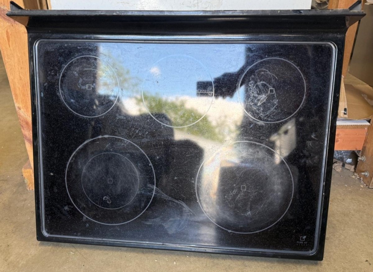 LG Range Cooktop Glass Main Top NO BURNERS (SEE PICS) P AGU73969703 - ApplianceSolutionsHub