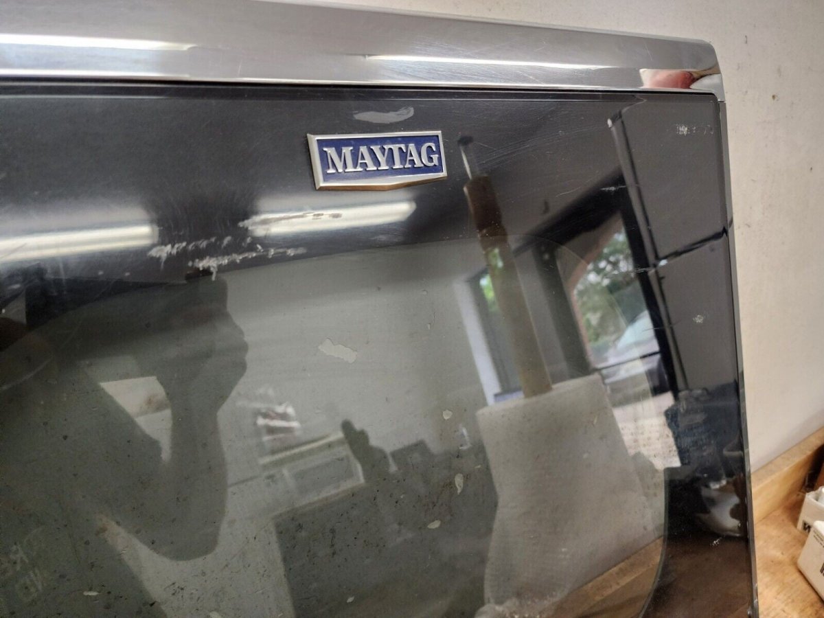 MAYTAG DRYER DOOR (SCRATCHES) PART W11129460 W10631405 - ApplianceSolutionsHub