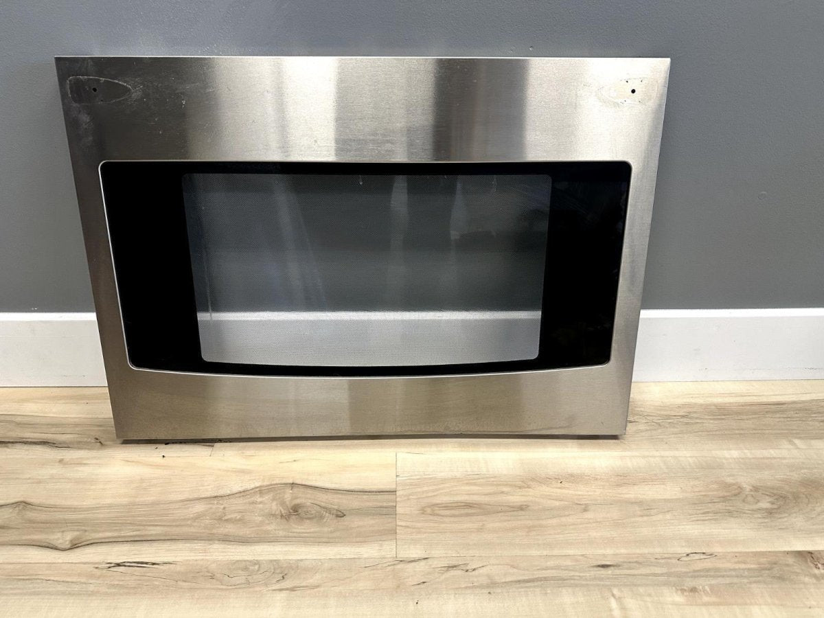 USED Kenmore Frigidaire Stainless Lower Glass Door Panel Part 318187986 - ApplianceSolutionsHub