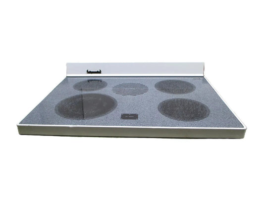 WHIRLPOOL RANGE COOKTOP MAIN GLASS TOP WHITE PART # 9754088CW