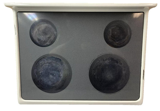 316456237 Frigidaire Range Stove Oven Main Glass Cooktop Assembly Bisque