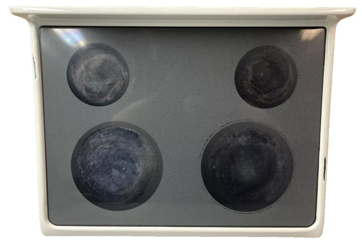 316456237 Frigidaire Range Stove Oven Main Glass Cooktop Assembly Bisque - ApplianceSolutionsHub