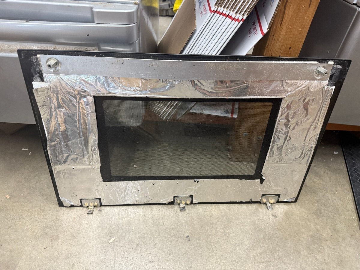 Bosch Double Oven Upper Outer Door Glass Stainless 00243205 00243204 00243206 - ApplianceSolutionsHub
