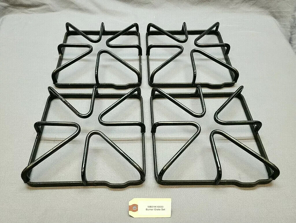 Burner Grate Set WB31K10033 GE, Hotpoint, Kenmore - ApplianceSolutionsHub