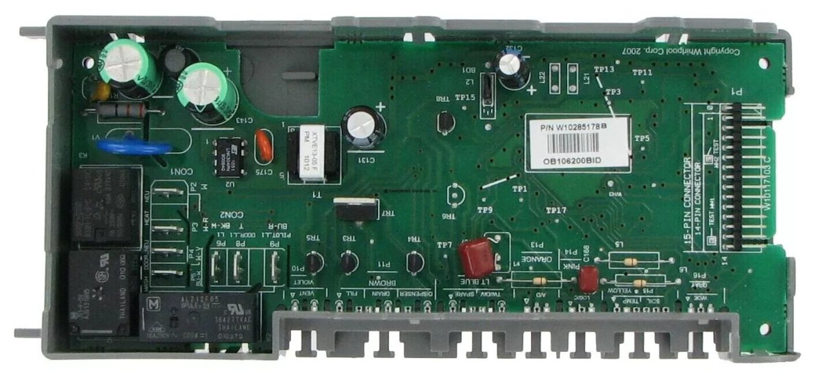 Dishwasher Control Board Replacement for Whirlpool WPW10285178 - ApplianceSolutionsHub