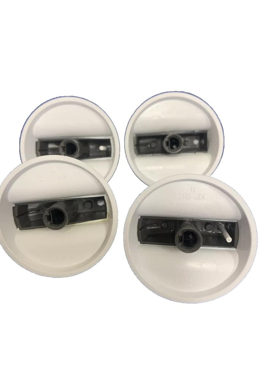 Frigidaire Stove Control Knobs WHITE 316543800 Set of 4 - ApplianceSolutionsHub
