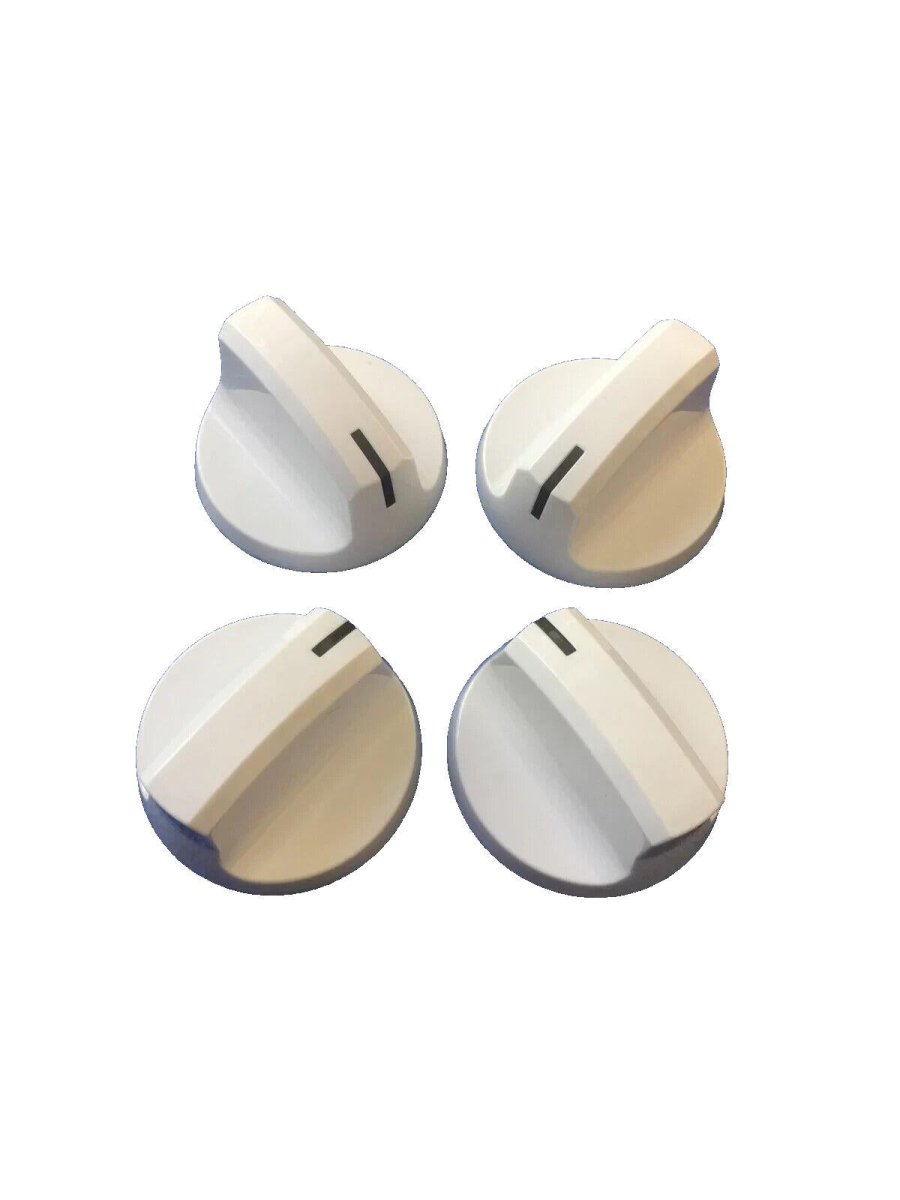 Frigidaire Stove Control Knobs WHITE 316543800 Set of 4 - ApplianceSolutionsHub