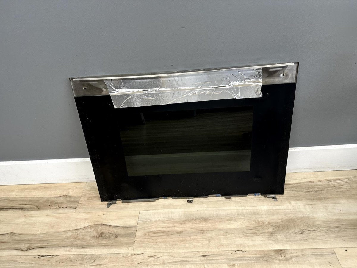 Frigidaire Wall Oven Stainless Door Glass Upper or Lower Part 318927802 - ApplianceSolutionsHub