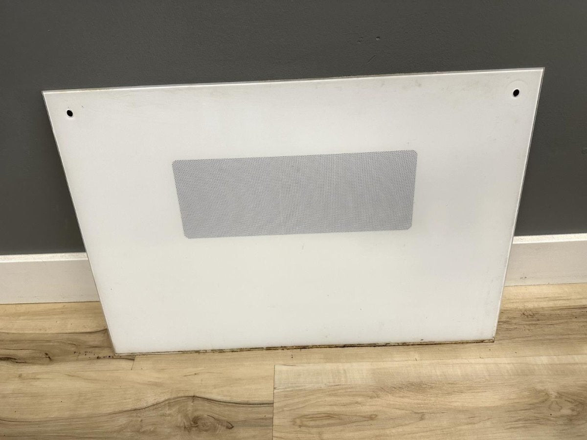 GE Oven Door Glass White Part WB57K5095 - ApplianceSolutionsHub