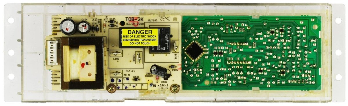 GE Oven WB27K10050 Control Board - White Overlay - ApplianceSolutionsHub