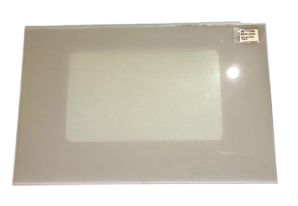GE Range Outer Door Glass WB36X5791 ALMOND DG111 - ApplianceSolutionsHub