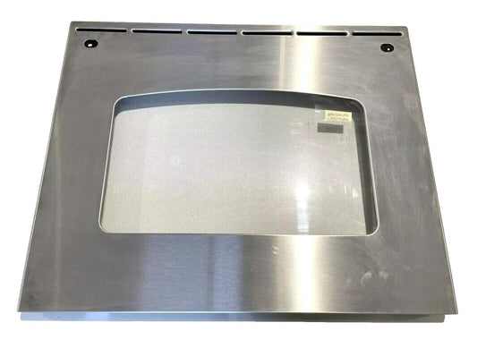 GE Range Outer Door Glass WB56T10282 STAINLESS DG153 - ApplianceSolutionsHub