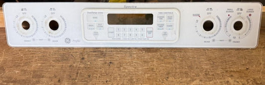 GE Range Stove Control Panel White Part WB27T10132 - ApplianceSolutionsHub
