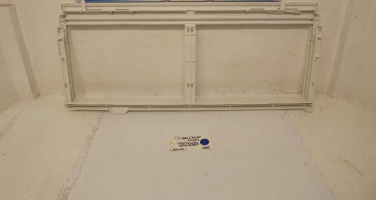 Jenn - Air Refrigerator WP67006185 12531202SP Crisper Drawer Frame Used - ApplianceSolutionsHub