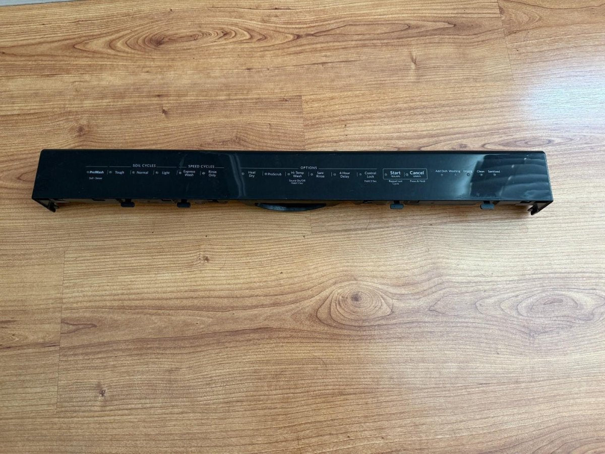 Kitchenaid Dishwasher Control Panel Black Part  W11233903 - ApplianceSolutionsHub