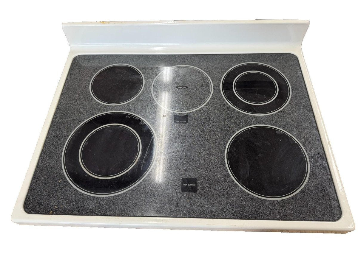 Kitchenaid Range Door Glass Bisque NO BURNERS Part W10190609 - ApplianceSolutionsHub