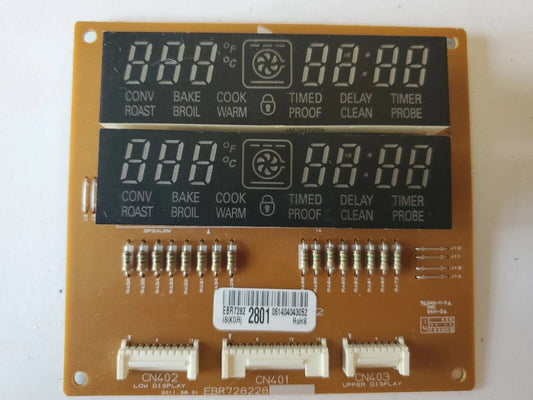 LG Oven Range Display Control Board PN # EBR72822801 B3 - ApplianceSolutionsHub
