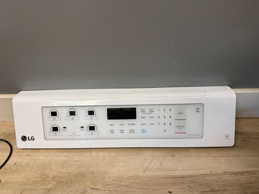 LG Range Control Panel White Part EBR84188001 - ApplianceSolutionsHub