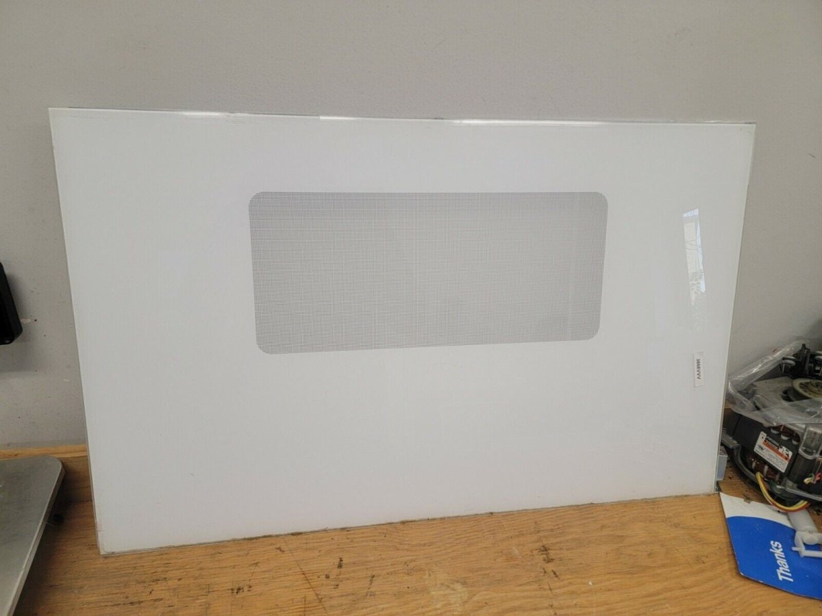 MAGIC CHEF RANGE DOOR GLASS (WHITE) PART  7902P328 - 60 - ApplianceSolutionsHub