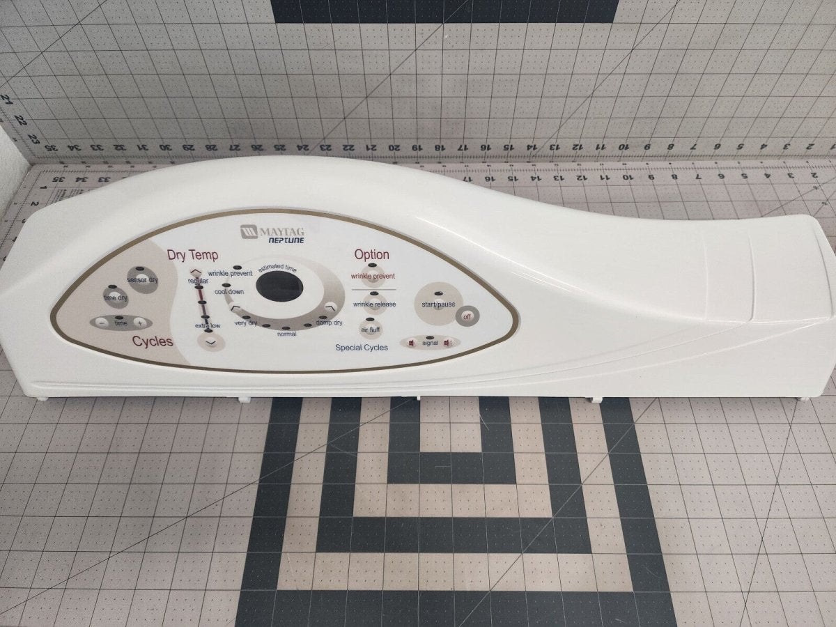 Maytag Dryer Control Panel ONLY (NO Board) 22004444 33002536 - ApplianceSolutionsHub
