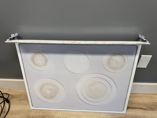 Maytag Range Stove Whte main Glass Top NO BURNERS Part 5706X616 - 81 - ApplianceSolutionsHub