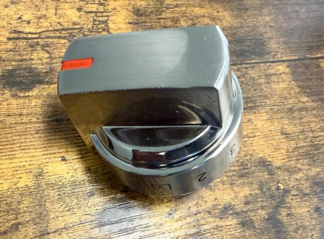 NEW Frigidaire Range Stainless Knob Part 5304536195 - ApplianceSolutionsHub