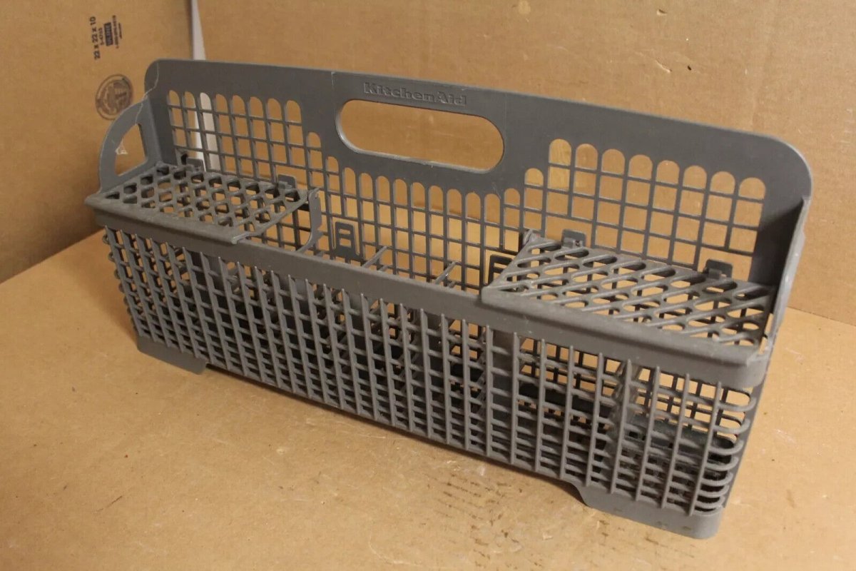 OEM KitchenAid Dishwasher Silverware Basket w/ Lids Part # 8531233 WP8531233 - ApplianceSolutionsHub