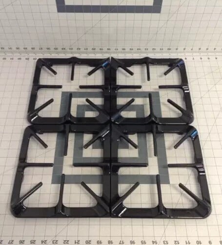 Set of 4 Black Maytag Burner Grates Part # 74003779 - ApplianceSolutionsHub