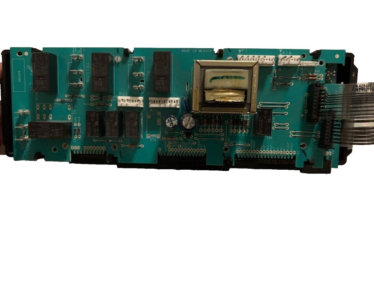 Whirlpool Range Control Board w/ Black Overlay 74008638 8507P356-60 426462 #178 - ApplianceSolutionsHub