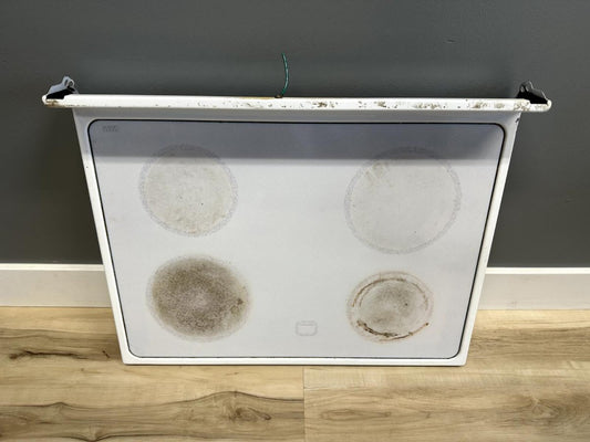 Whirlpool Roper Stove Range Main Glass Top White Part 8187857 - ApplianceSolutionsHub