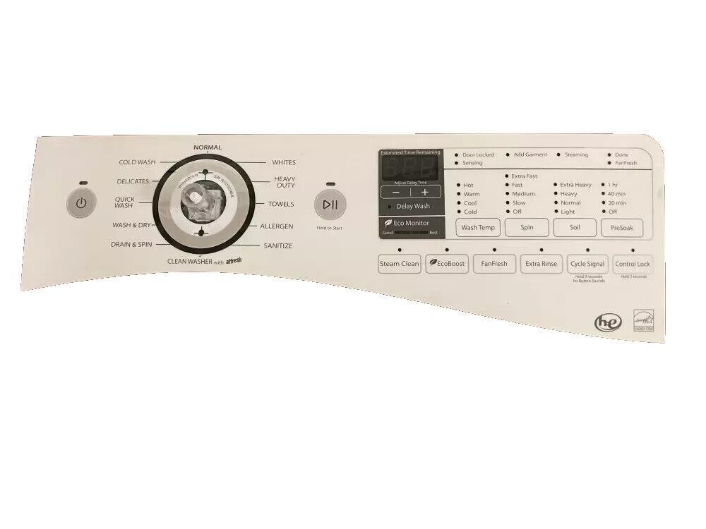 Whirlpool W10433090 W10750481 W10814583 Washer Control Panel - ApplianceSolutionsHub