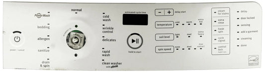 Whirlpool Washer W10468516 Control Panel - ApplianceSolutionsHub