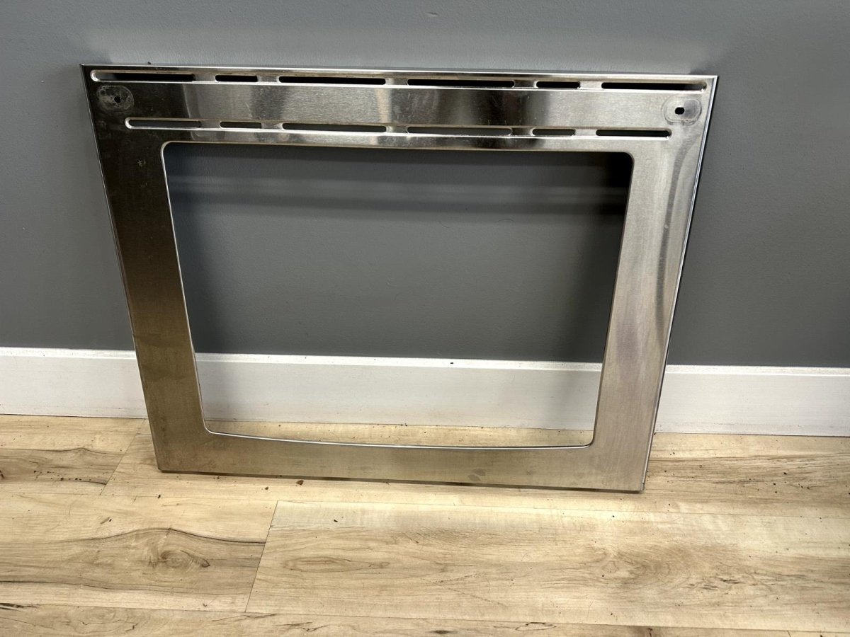 316553004 Frigidaire Range Stove Oven Door Outer Front Panel Overlay Stainless - ApplianceSolutionsHub