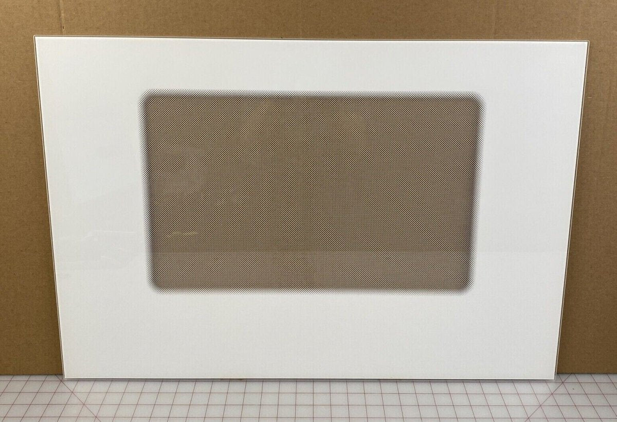 8053480 WP8053834 Whirlpool Range Oven Door Front Outer Glass Panel White - ApplianceSolutionsHub