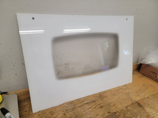 Amana Wall Oven Outer Door Glass, White 74008325 WP74008283 ASMN - ApplianceSolutionsHub