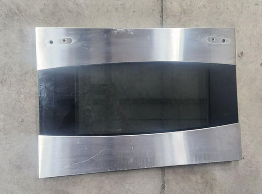 GE Range Outer Door Glass STAINLESS WB56T10243 - ApplianceSolutionsHub